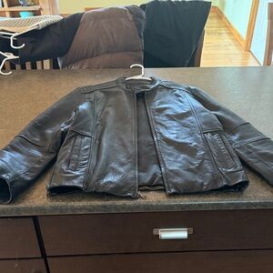 Kenneth Cole Black Leather Jacket